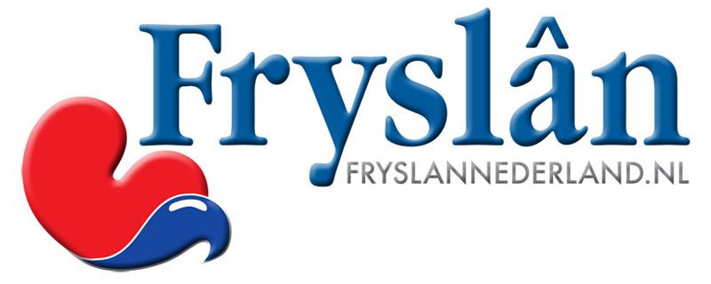 Het al jaren in gebruik zijnde Fryslân-logo van het bureau voor toerisme Friesland Holland.