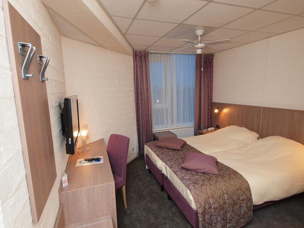 De gerenoveerde kamers van het Eurohotel in Leeuwarden.