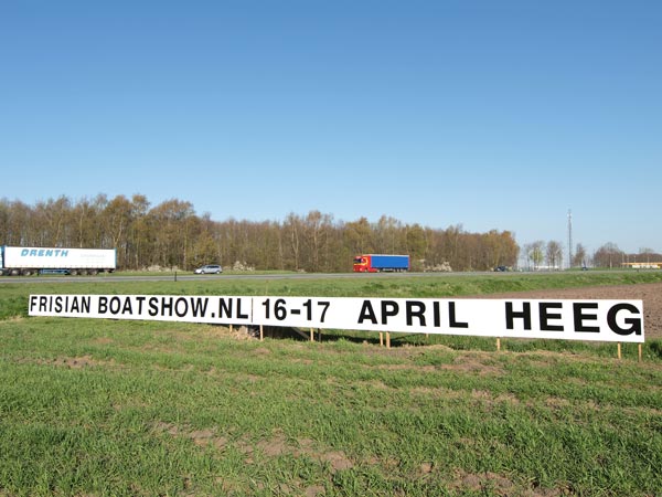 Het langste reclamebord van Flevoland.
