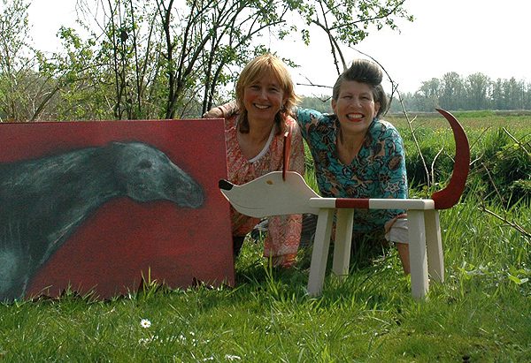 In de Rottige Meente zijn verscheidene kunstenaars neergestreken, zoals Karin van der Molen en Titi Zaadnoordijk (rechts).
