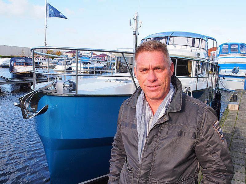 Directeur Mark Bakker van Aquanaut Yachting Holland bedient liefhebbers van Dutch Design met de Andante-serie. 