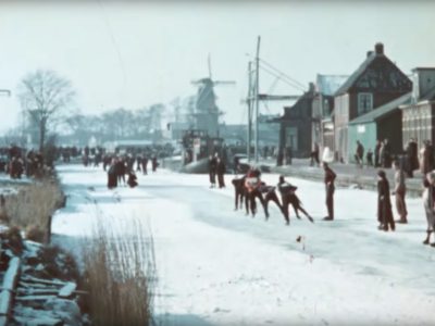 Bijzondere vondst: Oudste kleurenfilm van de Elfstedentocht van 3 februari 1954!