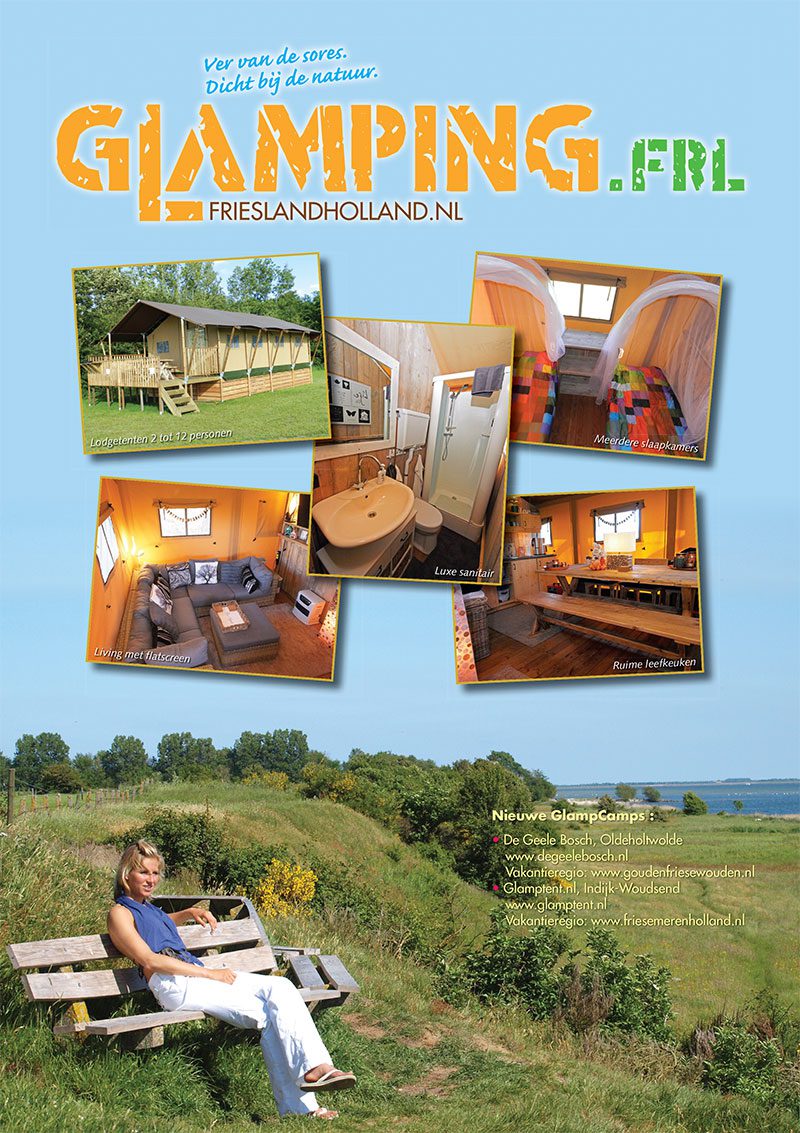 Paginagrote advertentie van Glamping.frl