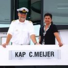 Meest luxe cruiseschip van Europa even in Stavoren