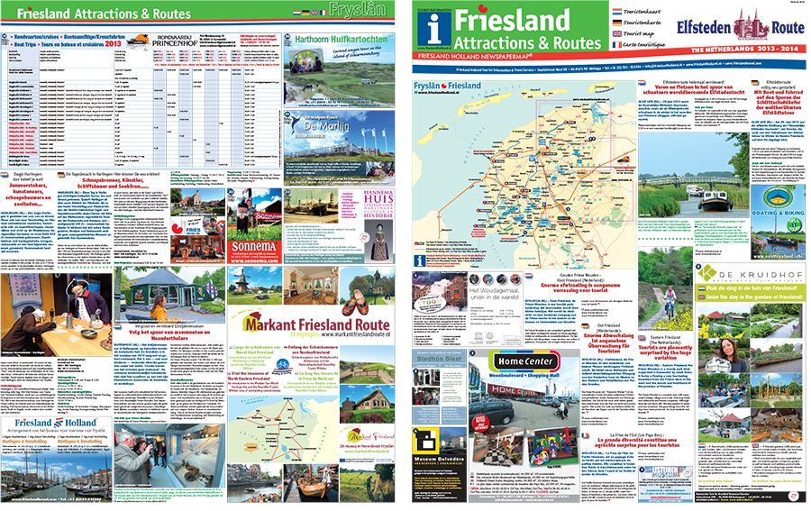 Ook ambassades willen toeristenkaarten van Friesland Holland