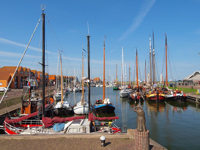 De haven van Stavoren is zondag 13 april 2014 bezet met historische zeilschepen van de Friese Vloot. De organisatie houdt dan open huis en biedt rondvaarten aan.