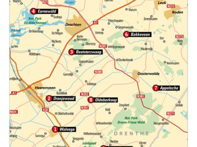 Zusje van Elfstedentocht: Elfdorpenroute door Friese Wouden, Drenthe en Overijssel