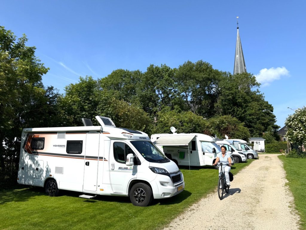 Campers op camping