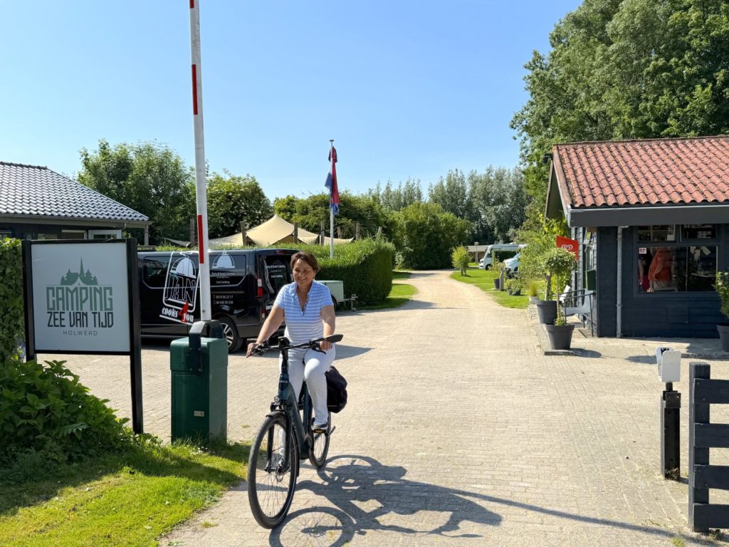 Fietser camping